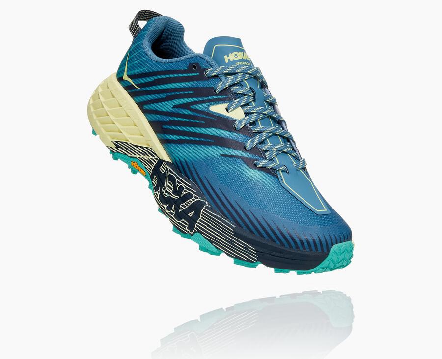 Hoka One One Trail Schoenen Dames - Speedgoat 4 - Blauw - OY7935842